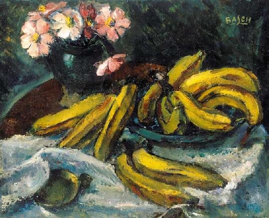 Basch Andor (1885-1944) Still life with bananas