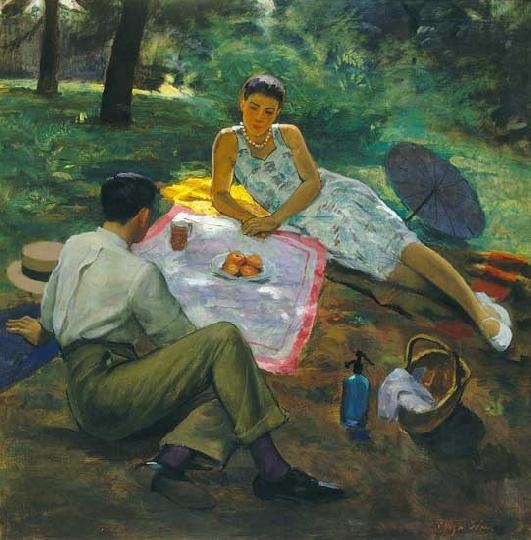 Pólya Iván (1889-1939) Piknik