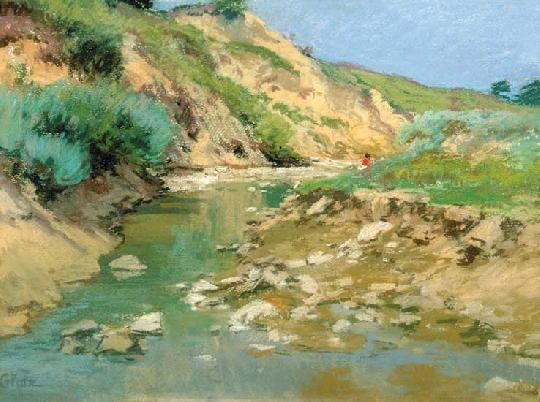 Glatz Oszkár (1872-1958) Tavaszi folyópart