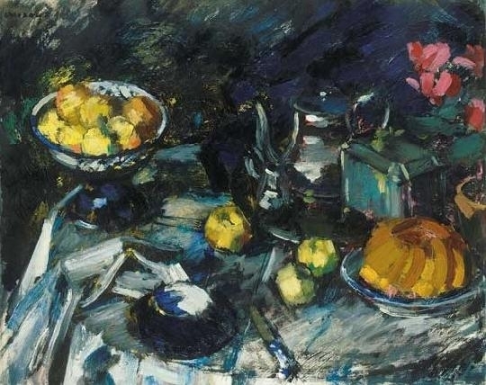 Vaszary János (1867-1939) Breakfast-table, 1918