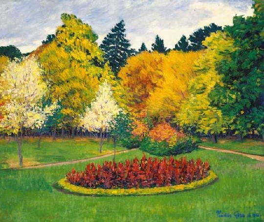 Kádár Géza (1878-1952) Park in Nagybánya in the autumn, 1912