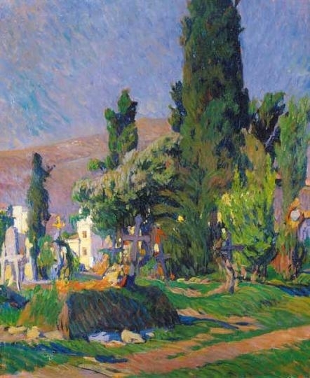 Ziffer Sándor (1880-1962) Cemetery in Brittany, 1907