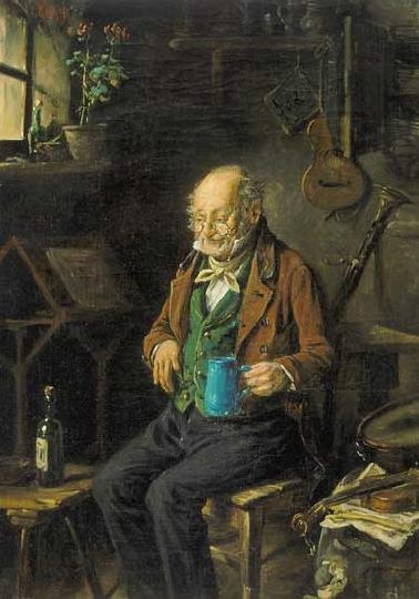 Kern Hermann Ármin (1838-1912) Az idős hangszerjavító