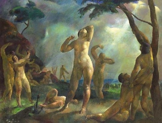 Patkó Károly aktok, Árkádia festészet