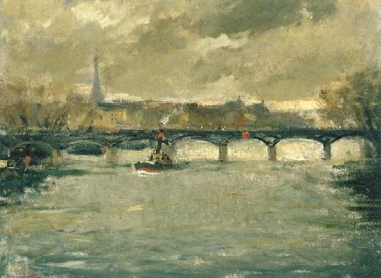 Gaál Ferenc (1891-1956) Pont des Arts, 1931