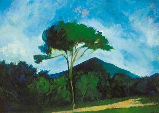 Orbán Dezső (1884-1987) Magányos fa, 1910 körül