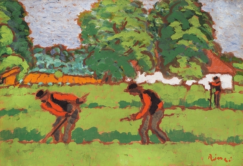 Rippl-Rónai József (1861-1927) Kaszálók a réten, 1908 körül
