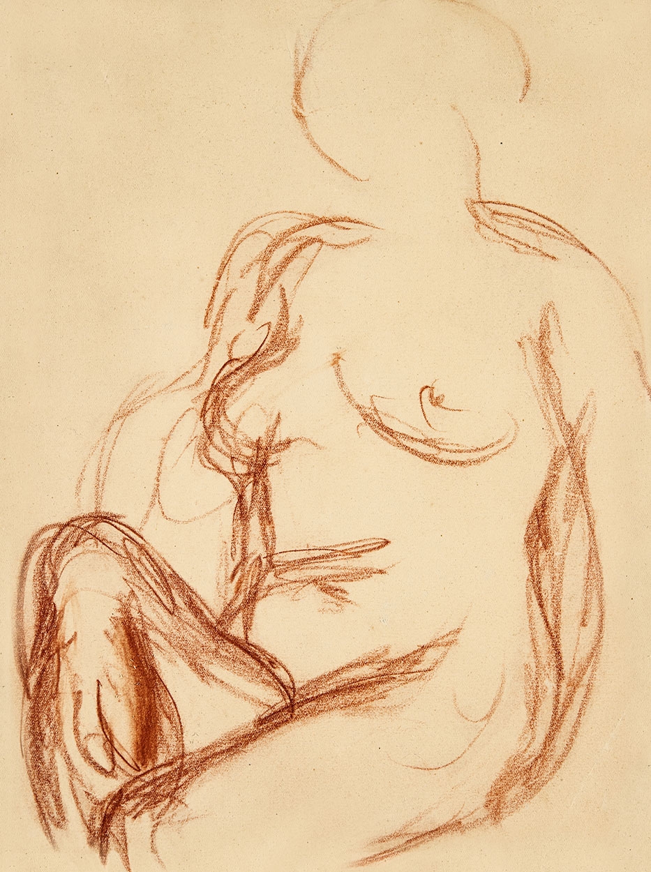Czóbel Béla (1883-1976) Sitting Nude