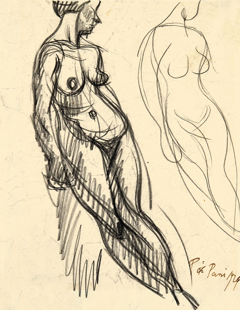 Pór Bertalan (1880-1964) Nudes, 1924