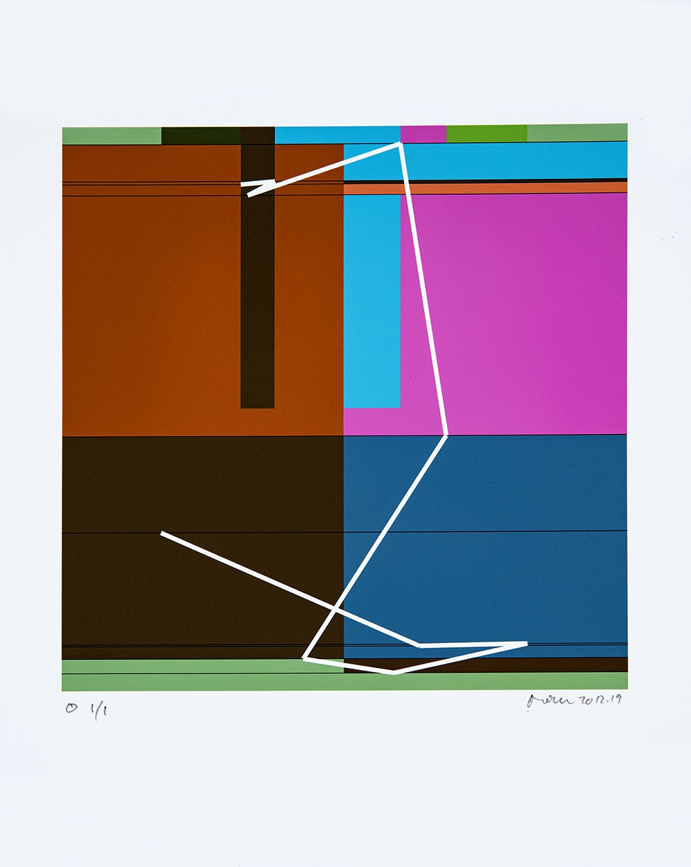 Manfred Mohr (1938) Composition, 2012