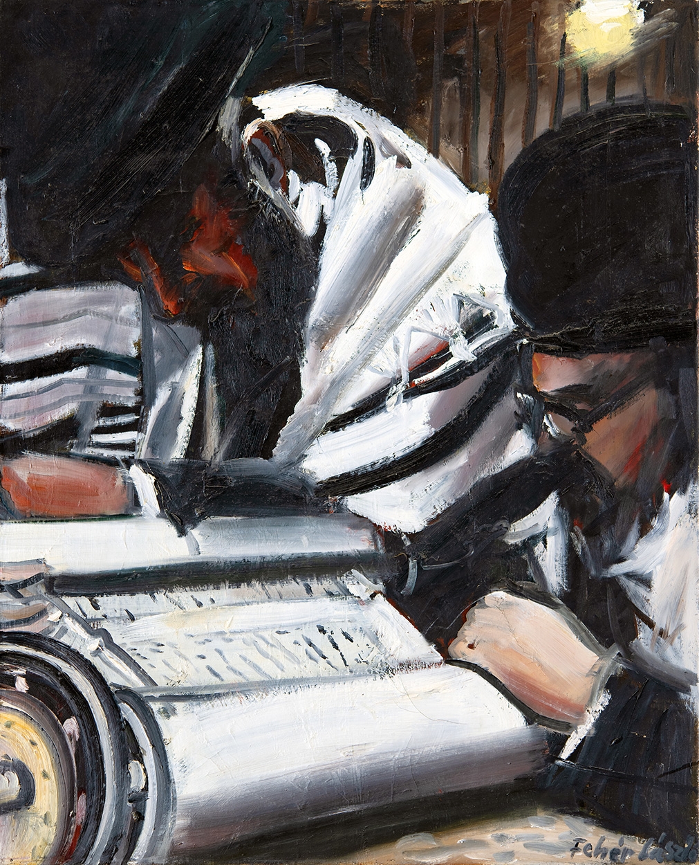 Fehér László (1953-) Torah Reading