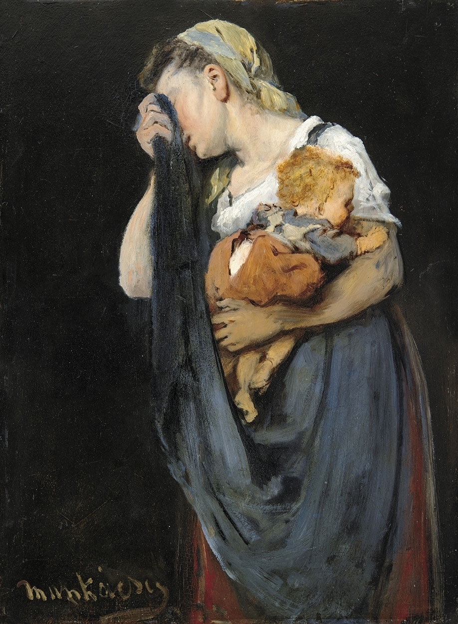 Munkácsy Mihály (1844-1900) Anya gyermekével. Tanulmány a Siralomházhoz, 1869