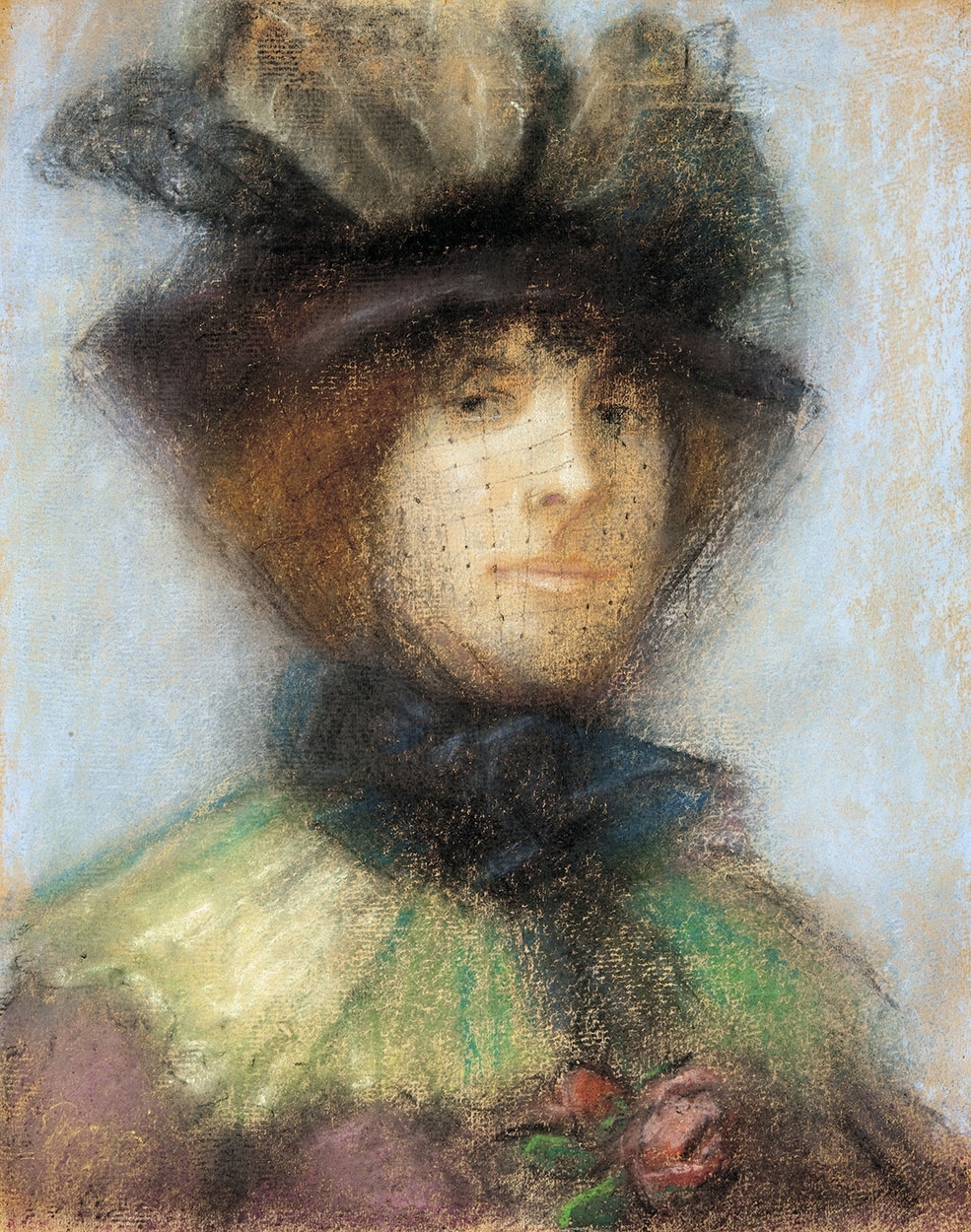 Rippl-Rónai József (1861-1927) Parisian Woman with Veil, 1889