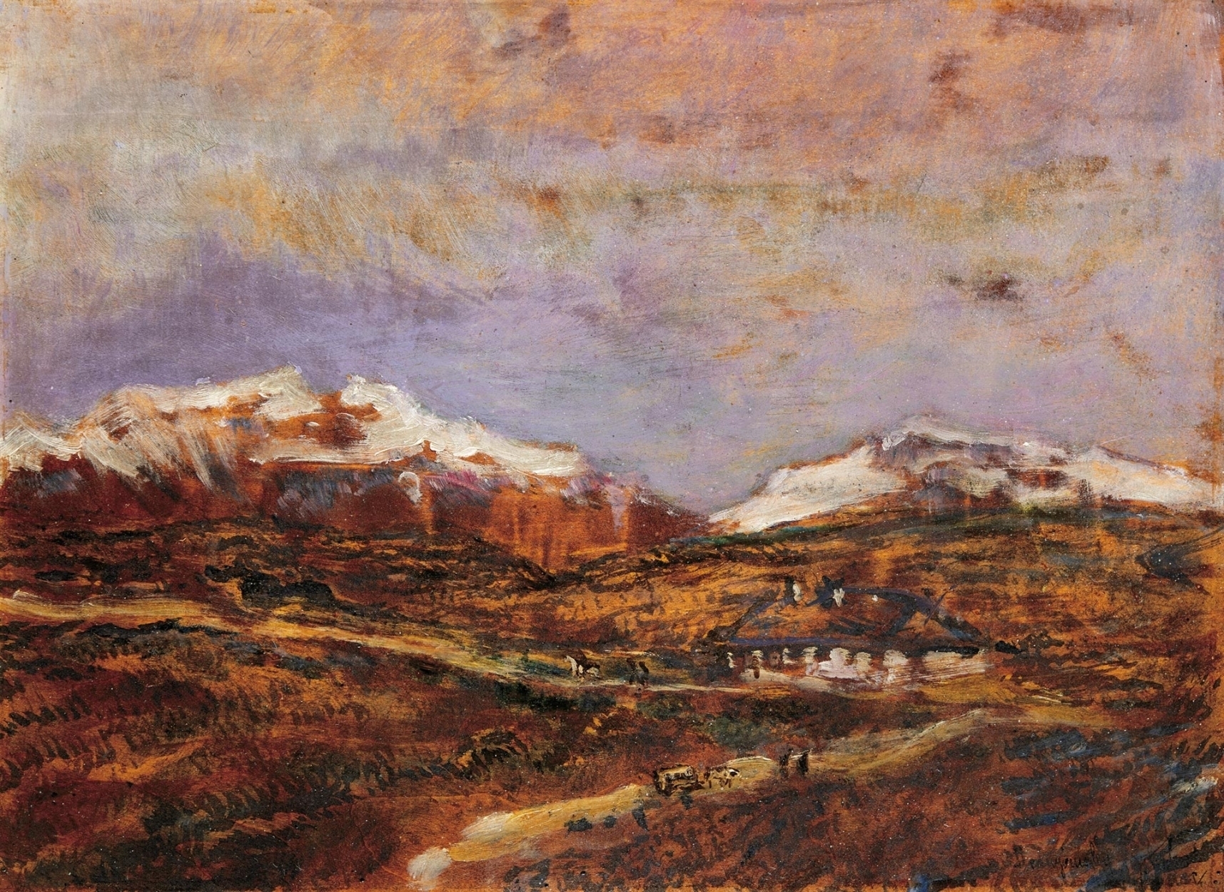 Mednyánszky László (1852-1919) Winter Mountains