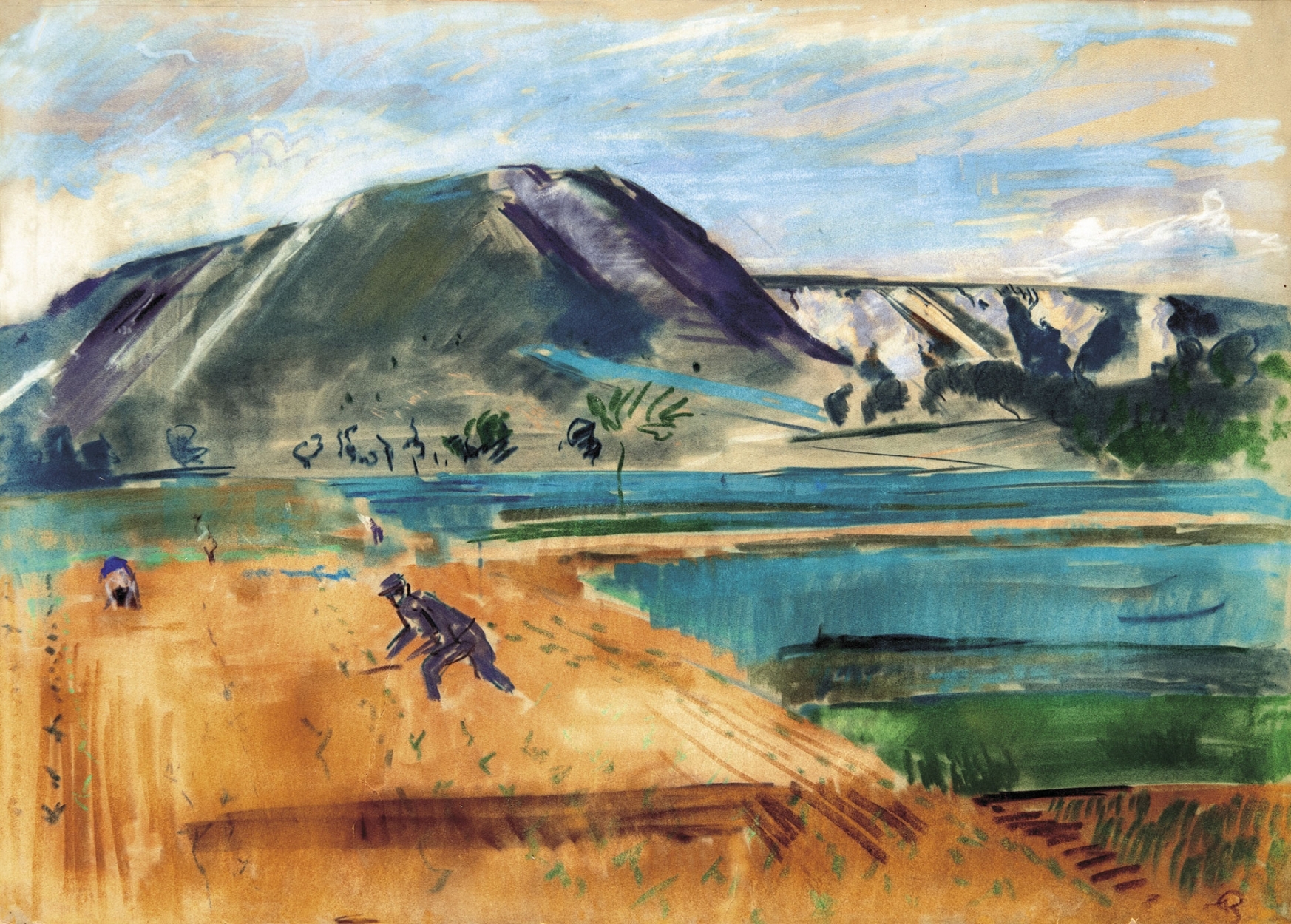 Bernáth Aurél (1895-1982) Kopasz hegyek, Pöstyén, 1928. június