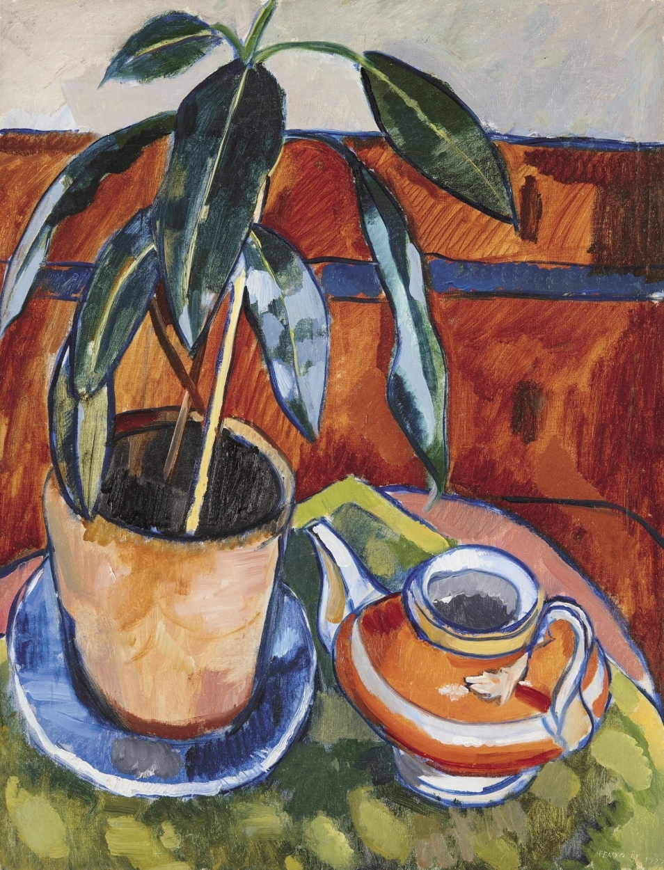 Fenyő György (1904-1978) Still-life with a Red Pot, 1927