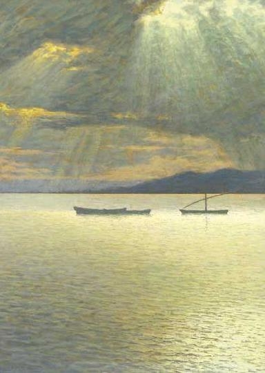 Poll Hugó (1867-1931) The ocean at Brittany