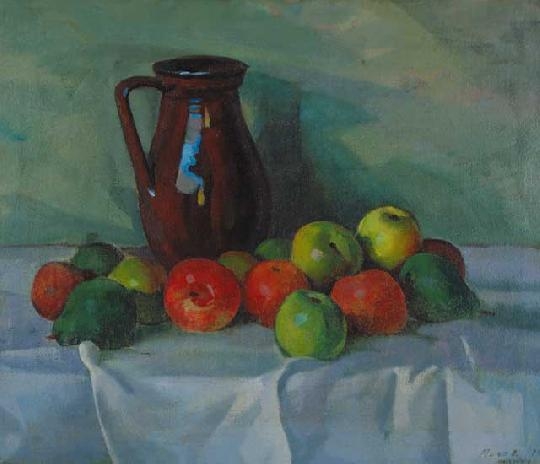 Mund Hugó (1892-1962) Still life with table, 1918