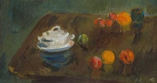 Bernáth Aurél (1895-1982) Still life with apples