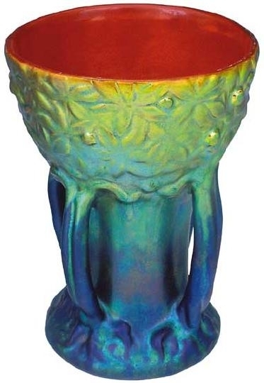 Zsolnay Cup-shaped vase, Zsolnay, around 1900