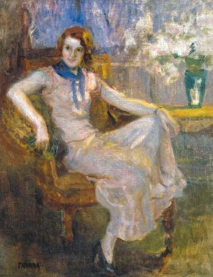 Thorma János (1870-1937) Feleségem portréja