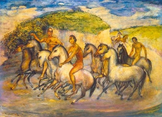 Kernstok Károly (1873-1940) Thundering of hooves