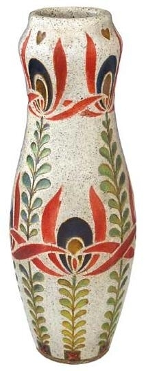 Zsolnay Vase with Hungarian motif, Zsolnay, around 1903  Design by Sandor Apati Abt