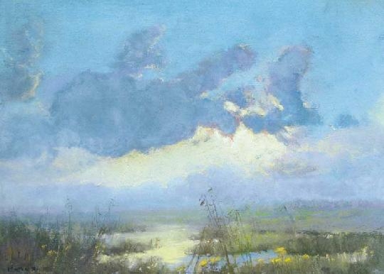 Poll Hugó (1867-1931) Cloudscape