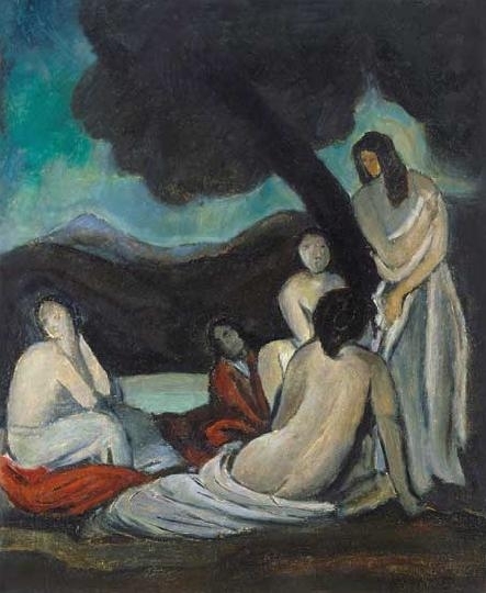 Mund Hugó (1892-1962) Aktok a szabadban, 1920 körül