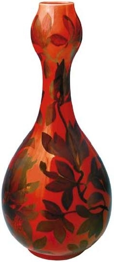 Zsolnay Kobaktök alakú váza gránátalmás díszítéssel, Zsolnay, 1900 körül