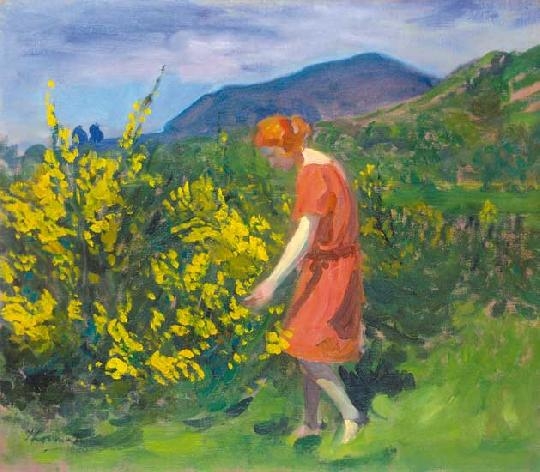 Thorma János (1870-1937) Flower field