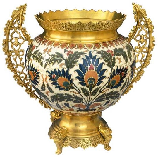 Zsolnay Historical ornamental vase, Zsolnay, 1878