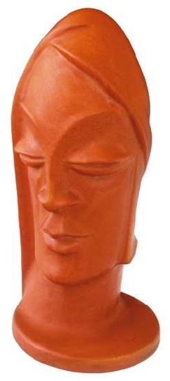 Gorka Géza (1894-1971) Statuette, female head, Géza Gorka, 1932-35