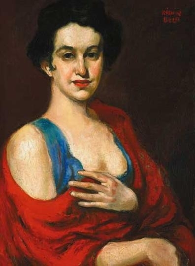 Kádár Béla (1877-1956) His wife's portrait, 1918