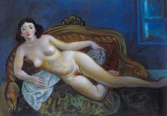 Molnár C. Pál (1894-1981) Nude in an armchair