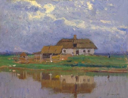 Bosznay István (1868-1944) Tavaszi áradás, 1907