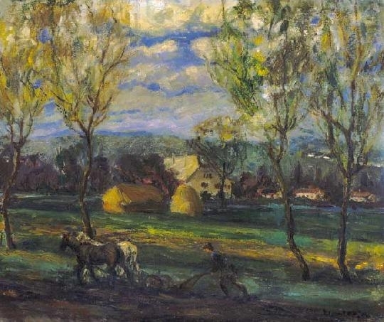 Kernstok Károly (1873-1940) Ploughing
