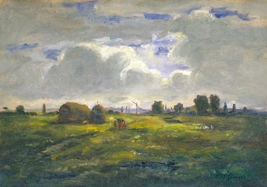 Iványi Grünwald Béla (1867-1940) Spring on the Hungarian Great Plain