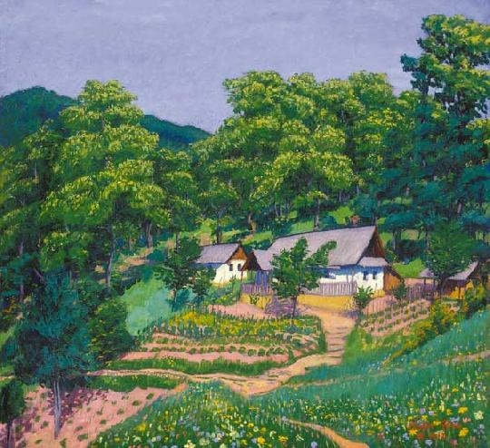 Kádár Géza (1878-1952) Rural landscape, 1912