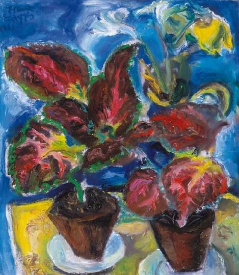 Frank Frigyes (1890-1976) Exotic leaves, 1963