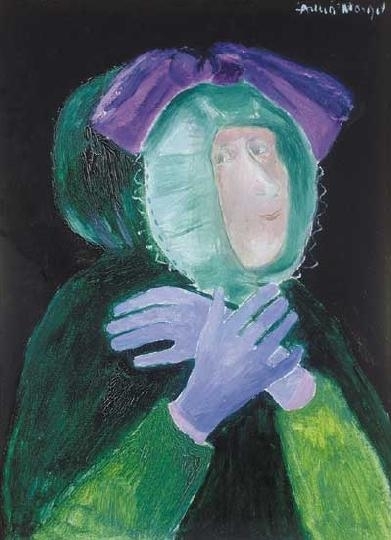 Anna Margit (1913-1991) Kék kesztyű, 1982