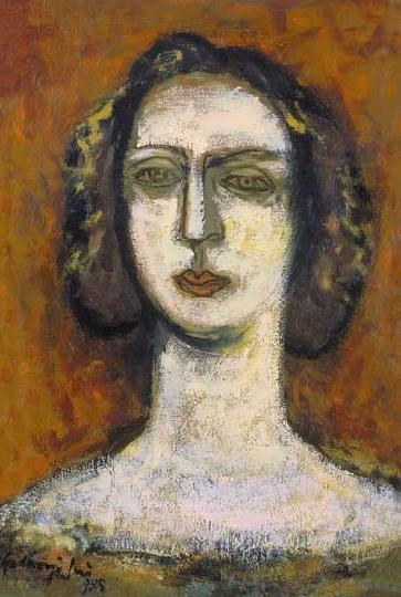 Gadányi Jenő (1896-1960) Női portré, 1955