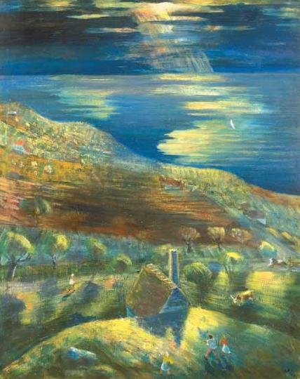 Klie Zoltán (1897-1992) Füredi öböl, 1938