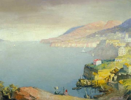 Háry Gyula (1864-1946) View over the bay of Sorrento