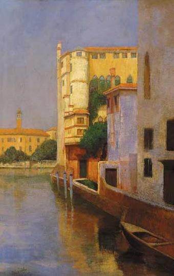 Dietrich Adolf (1869-1953) Velencei részlet, 1902