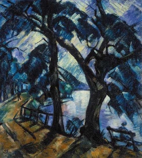 Schadl János (1892-1944) Two trees, 1929