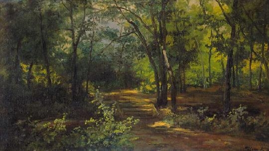 Telepy Károly (1828-1906) In the heart of the forest, 1861
