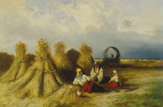 Böhm Pál (1839-1905) Harvest