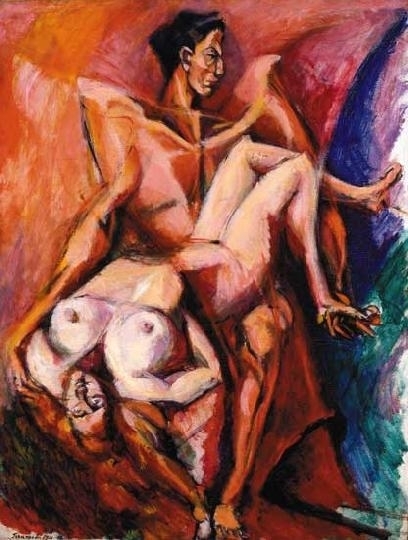 Tihanyi Lajos (1885-1938) Composition with nudes, 1911-12
