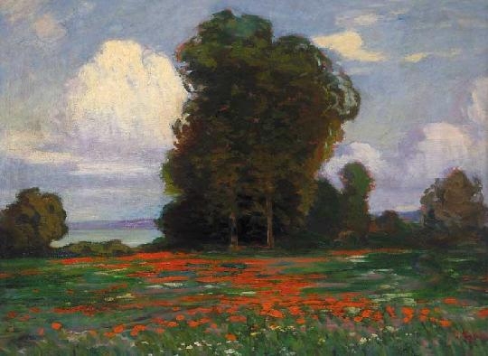 Balla Béla (1882-1965) Field of flowers